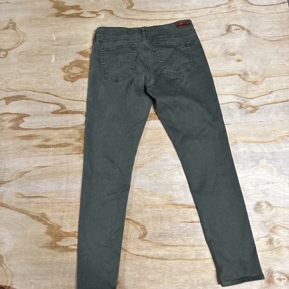 adriano goldschmied jeans Wmn 29 The Abbey Ankle Skinny Green Brushed - Picture 10 of 10